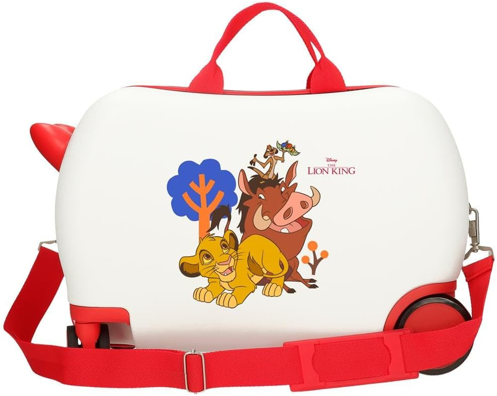 Joumma Disney Simba & Friends Children'S Suitcase White 45 X 31 X 20 Cm Hard ABS 24.6L 1.8 Kg 4 Wheels Hand Luggage, White, Children'S Suitcase, White, Children'S Suitcase image number 5