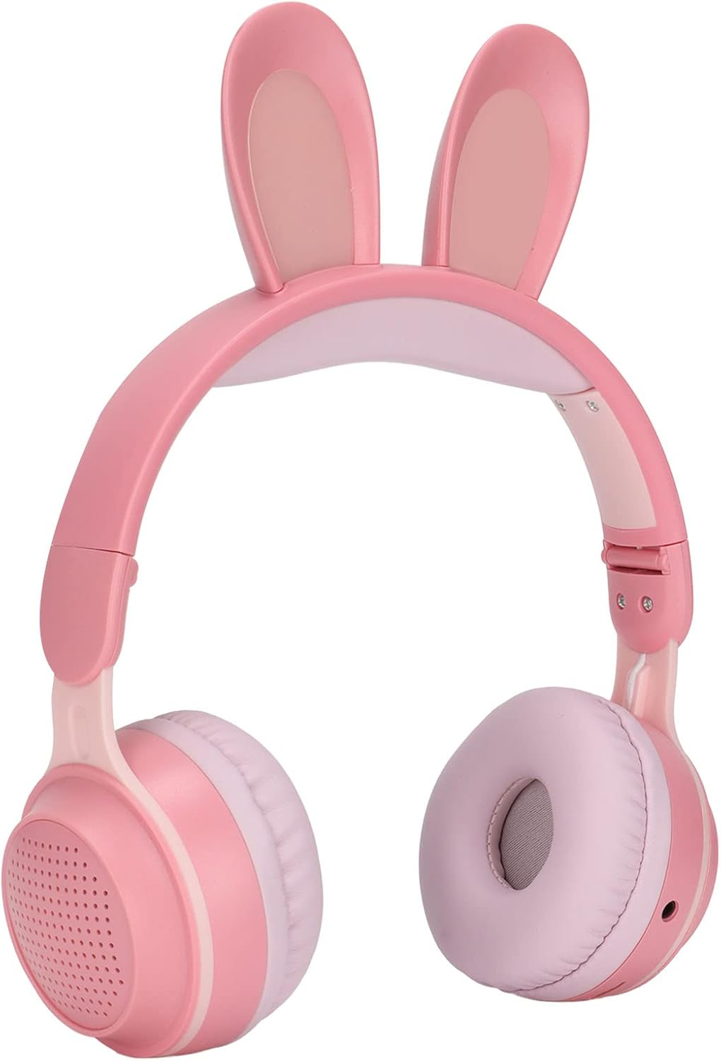 ASHATA Foldable Bluetooth 5.0 Headphones with Microphone, Cute Rabbit Ear, Wireless, Over-Ear Headphones for Green Children, Teenagers, Adults, 12 Hours Listening Time, Tf/Aux, Built-In in 7 Models, image number 2