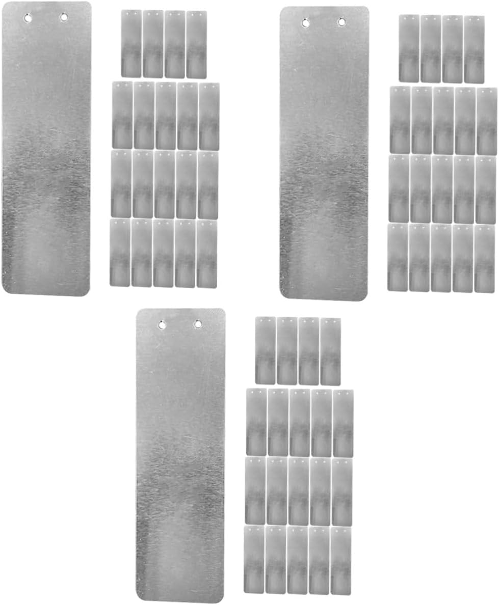 SUPVOX 40Pcs Aluminum Garden Plant Labels Metal Tree Tags Outdoor Herb Labels DIY Plant Markers