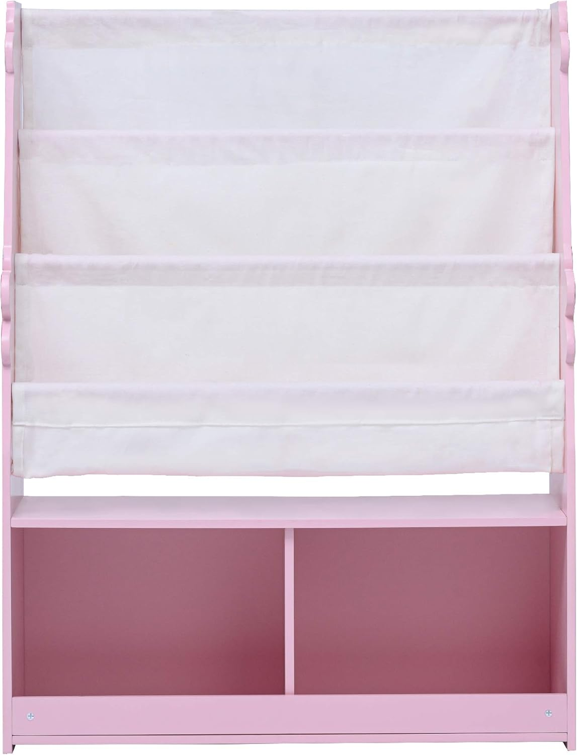 Fantasy Fields Magic Garden Kids Wooden Bookcase 4 Tier Bookshelf with Storage, Pink image number 3