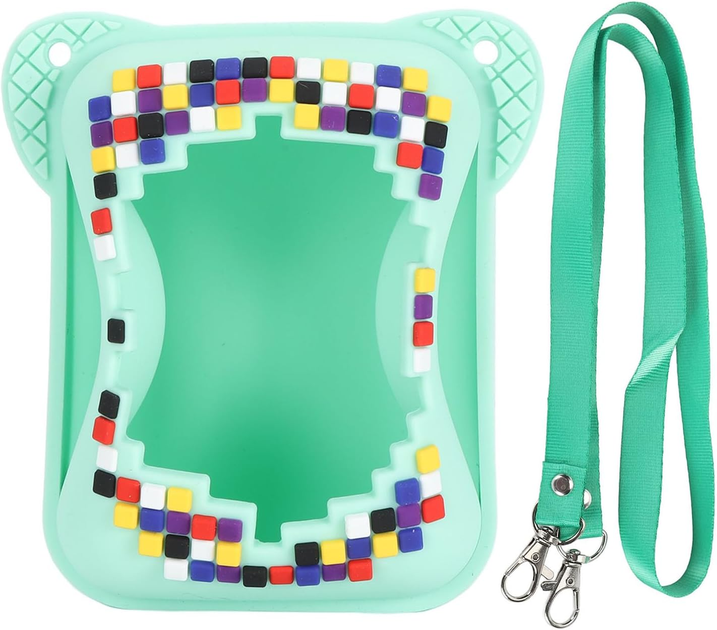 Silicone Cover Case for Bitzee Interactive Toy Digital Pet, Scratch Resistant Electronic Pets Travel Storage Bag with Lanyard, Perfect Holiday Girls & Boys (Blue)