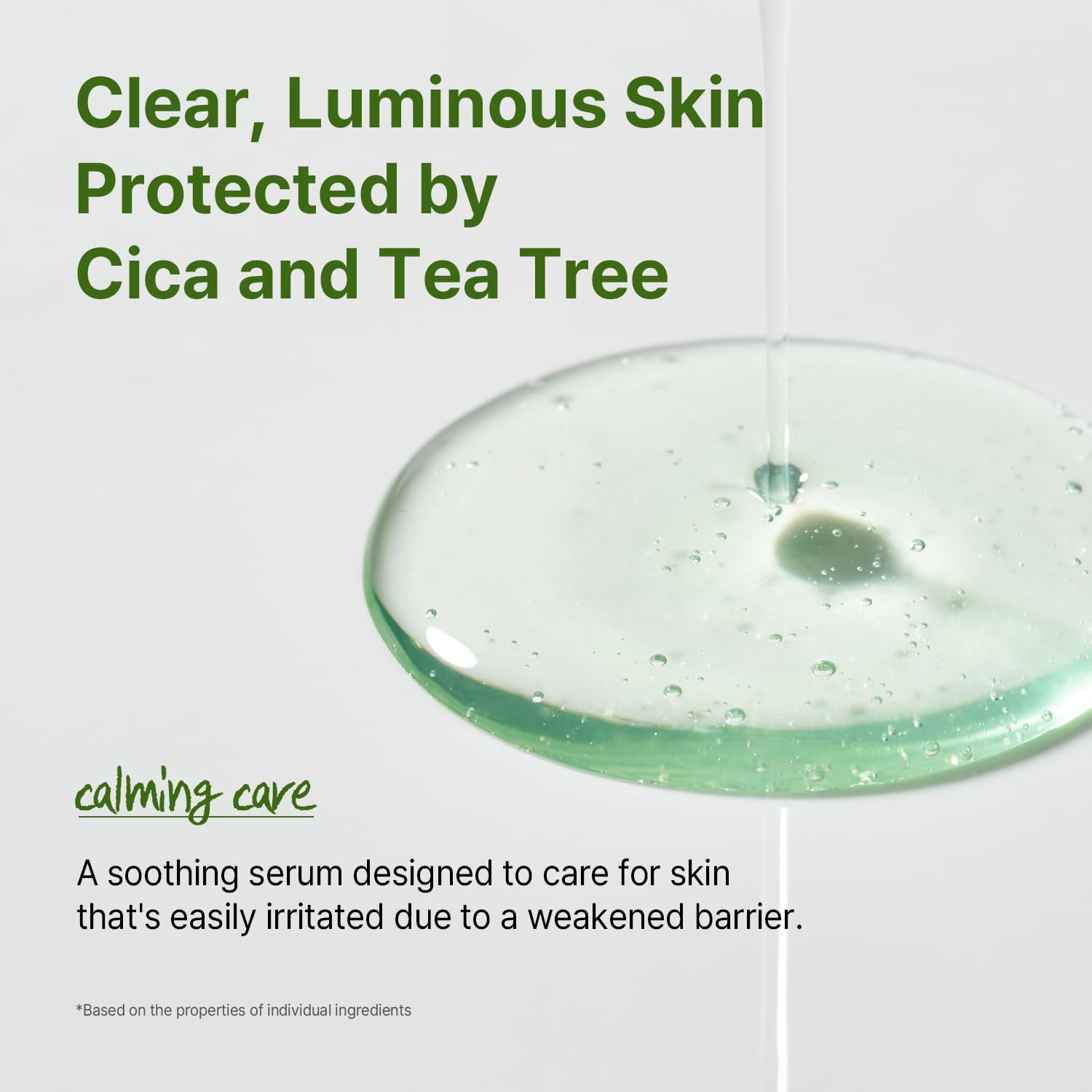 AVCA Cica Tea Tree Calming Serum 100Ml &ndash; Soothing for Redness & Sensitive, Blemish-Prone Skin, Oil Control K-Beauty image number 5