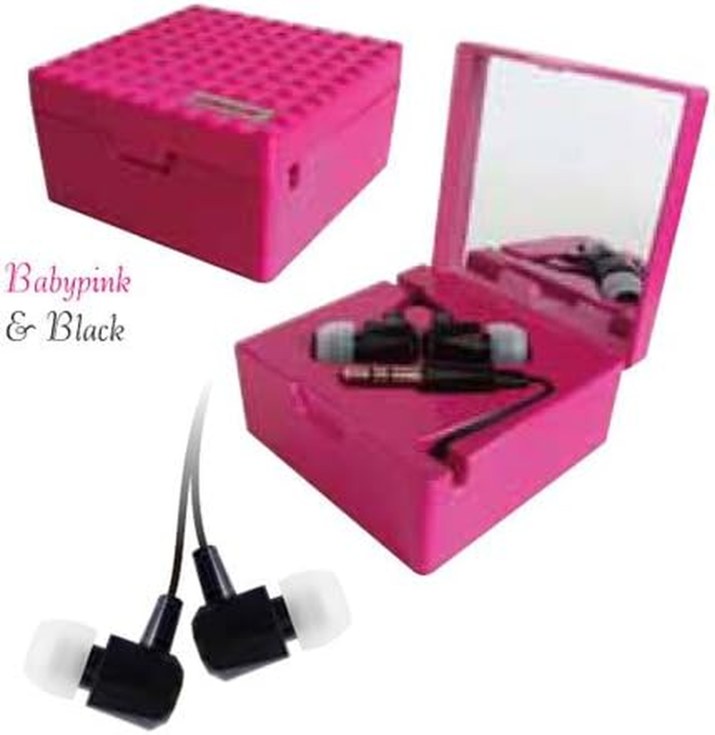 Fun Company COSMOPOLTAN Foundation Cord Reel Earphone Square Baby Pink COS-SF01BPK