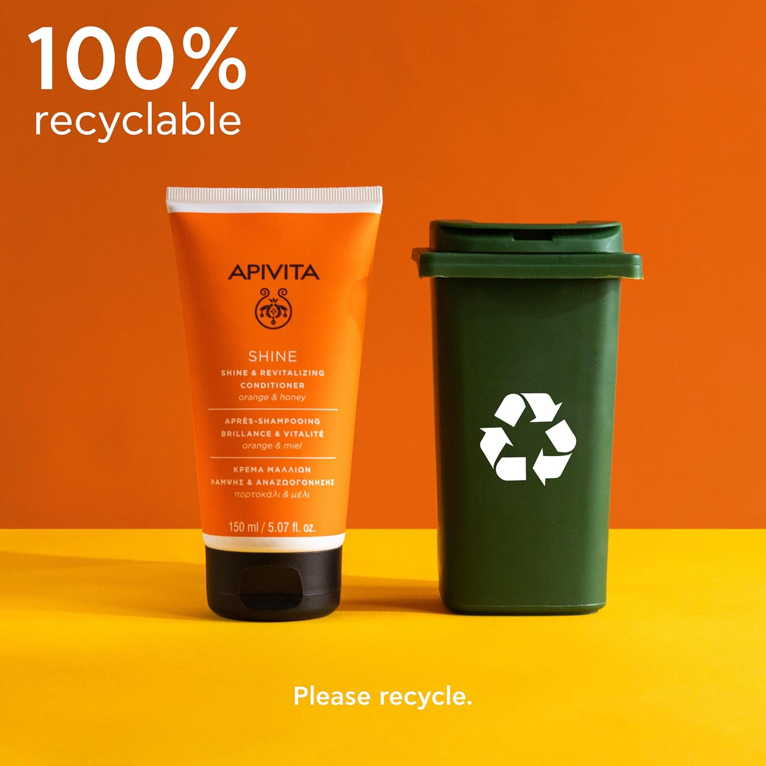 Apivita Shine & Revitalizing Conditioner with Orange & Honey (For All Hair Types) 150Ml/5.29Oz image number 2