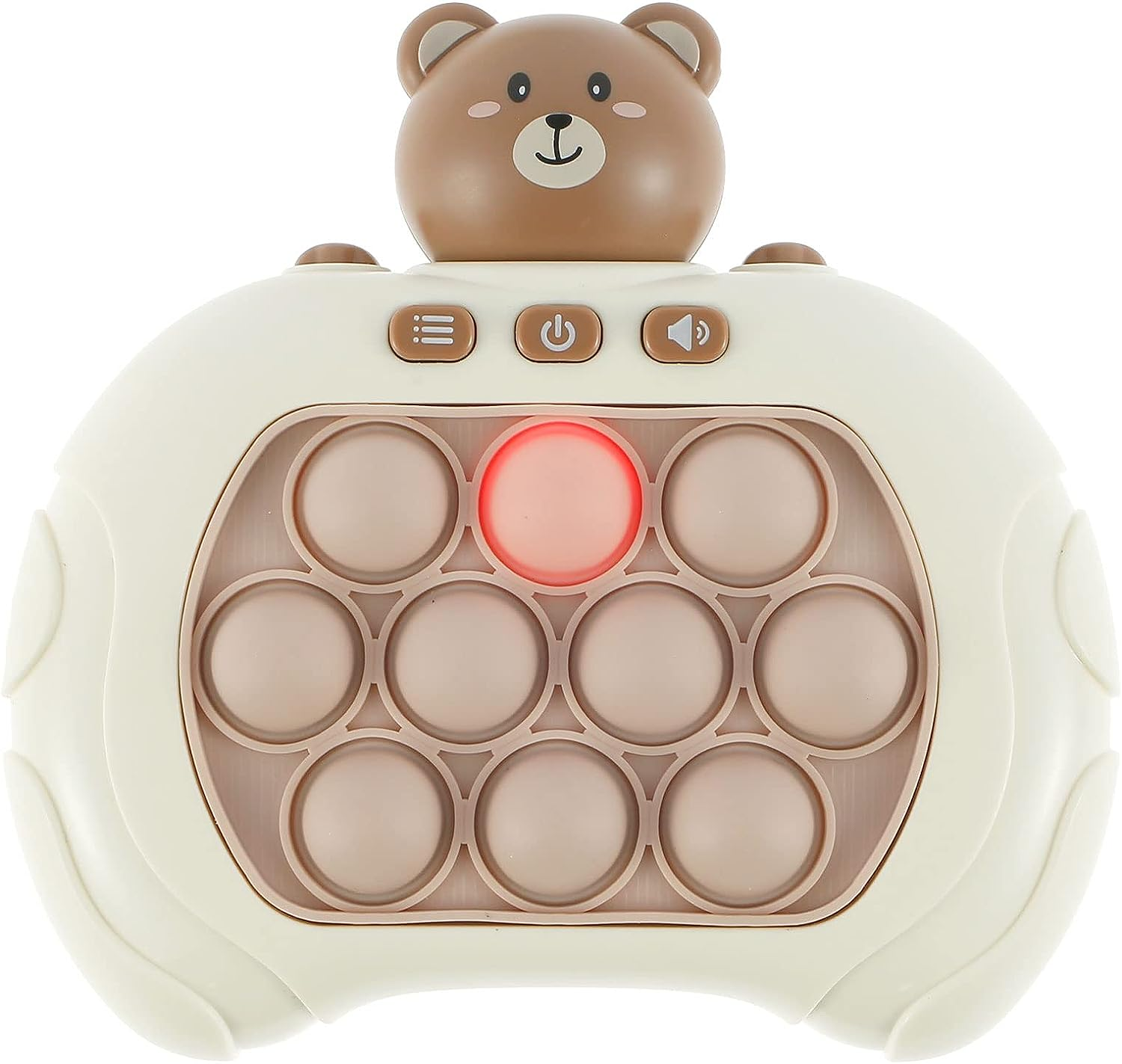 Game Machine,4 Playing Modes Battery Powered Portable,Push Pop Sensory Toys for Kids Pop Puzzle Game,Electronic Handheld Light-Uptoy for Teenagers Adults Stress Relief (Bear) image number 3