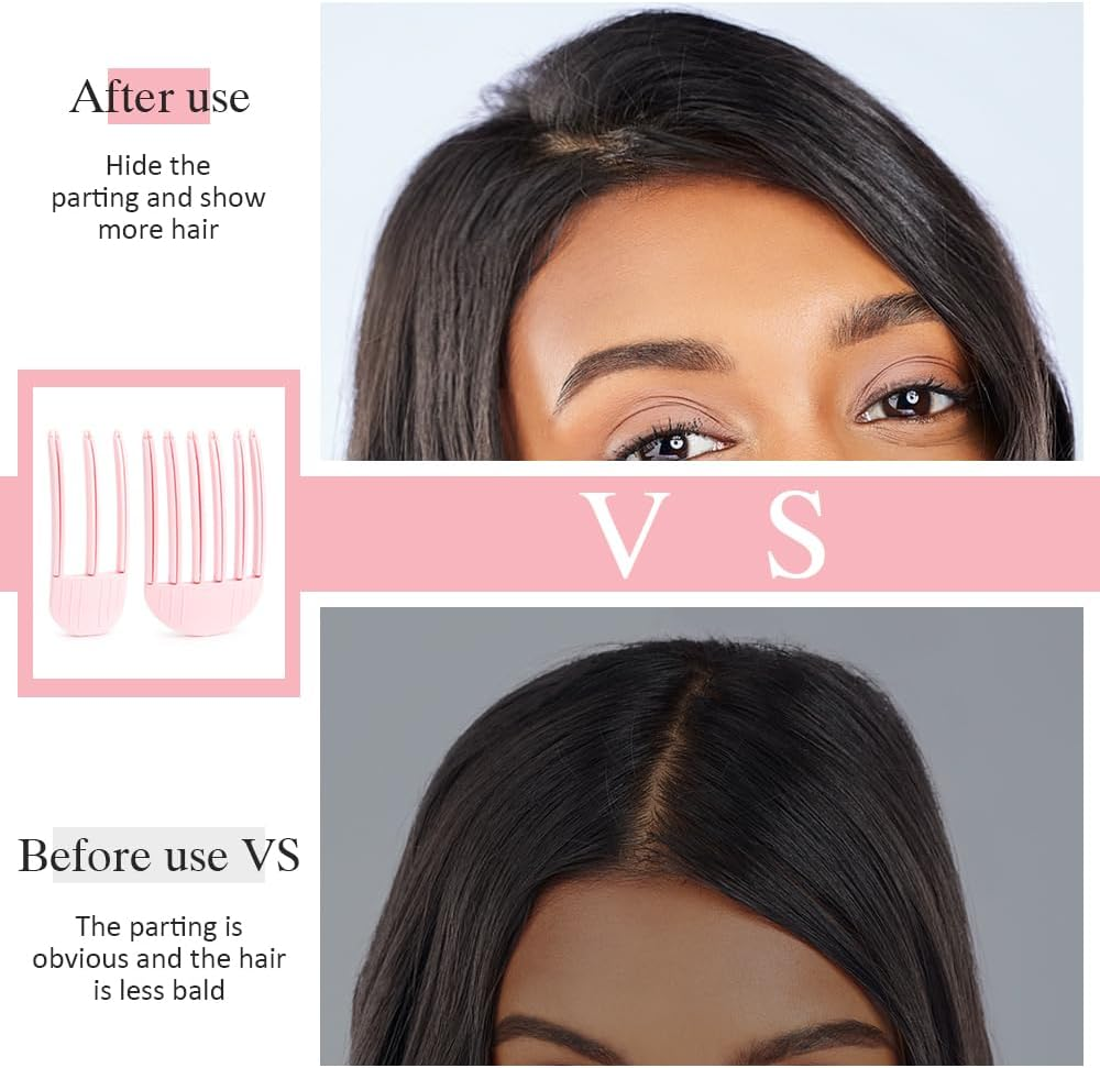 6 Pieces Volume Clips Hair Set, Naturally Fluffy and Voluminous Hair Clip for Fluffy Ponies, Simple and Durable Fluffy Hair Root Clip, Suitable for Men and Women