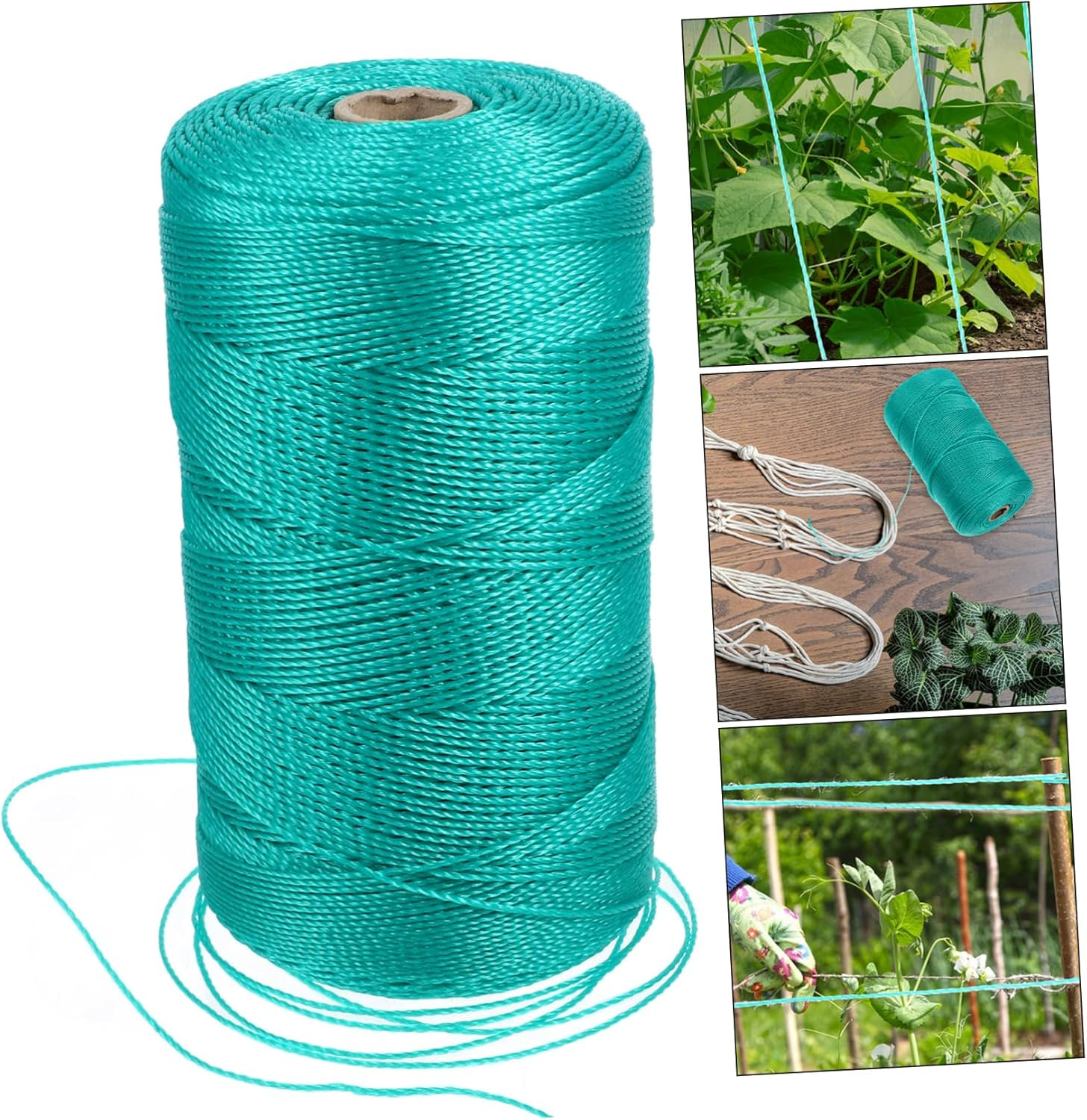 CANIGHT Garden Twine String for Climbing Plants 18-Strand Green Twine Rope for Gardening Supplies Sturdy and Multi-Use Plant Ties for Vegetables and Vines