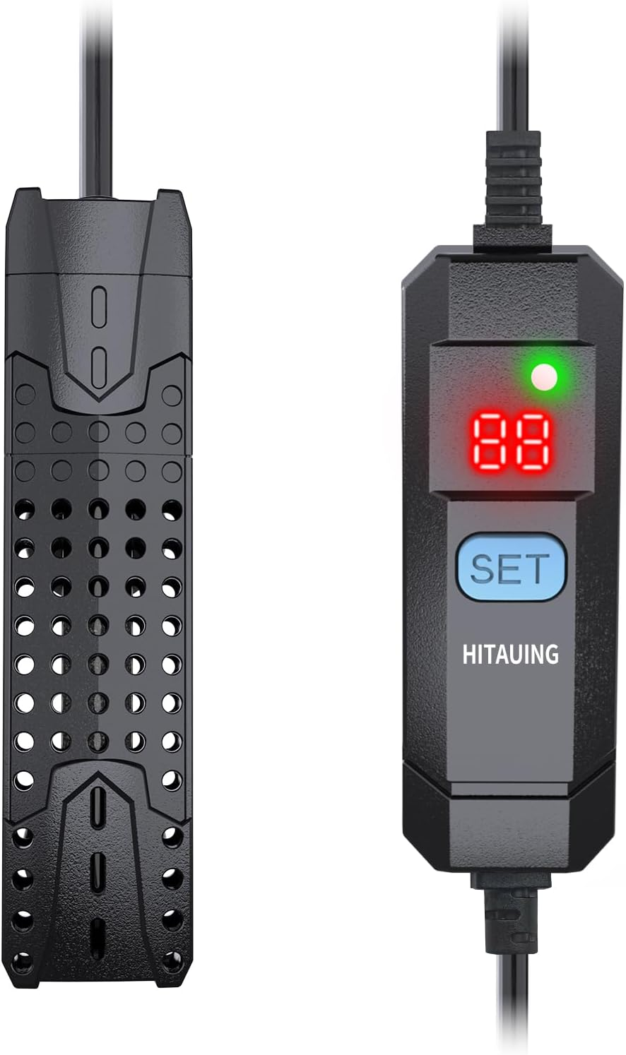 Hitauing Submersible Aquarium Heater 50W for 3-15 Gallon Fish Tank Heater with Intelligent Leaving Water Automatica Stop Heating System & Overheating Protection, for Fresh & Salt Water (AU Plug) image number 3