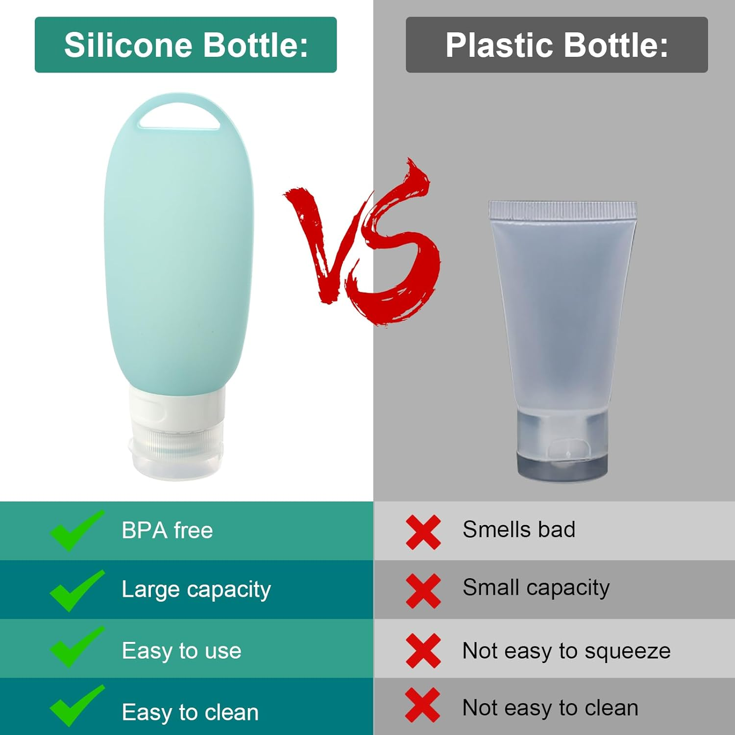 YGKYMVW Food Tube for Filling Dogs, Pack of 2, 90 Ml, Refillable Tubes, Reusable Dog Food Tube with Stretchy Clips, Wet Food Silicone Travel Bottles for Outdoor Pet image number 1