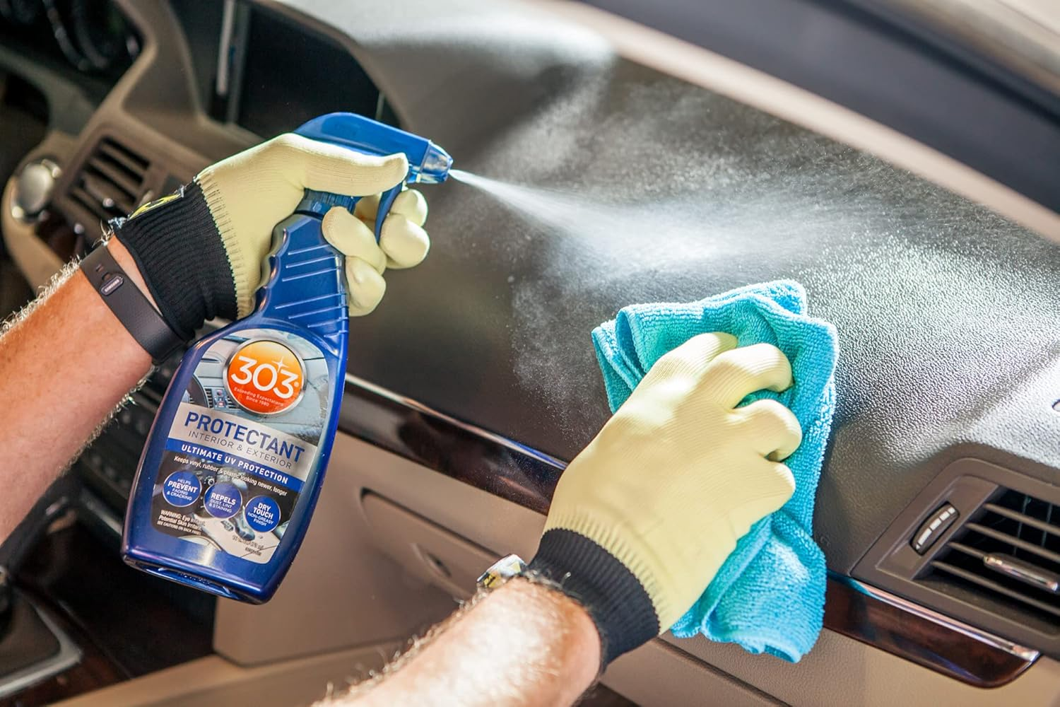 303 Products 30510 Convertible Vinyl Top Cleaning and Care Kit - Cleans and Protects Vinyl Tops - Includes Tonneau Cover and Convertible Top Cleaner 16 Fl. Oz. + Automotive Protectant 16 Fl. Oz.,Blue