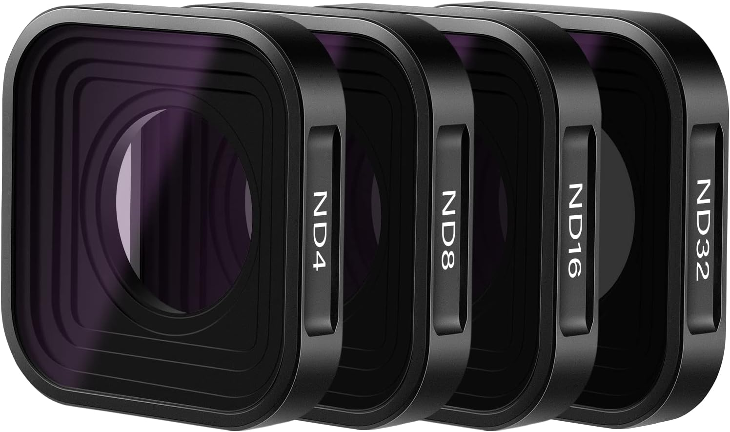 NEEWER 4 Pack Lens Filter ND Filter Kit Compatible with Gopro Hero 12 11 10 9, ND4/ND8/ND16/ND32 Multi Coated Neutral Density Lens Filters, HD Optical Glass/Aviation Aluminum Black Frame image number 3