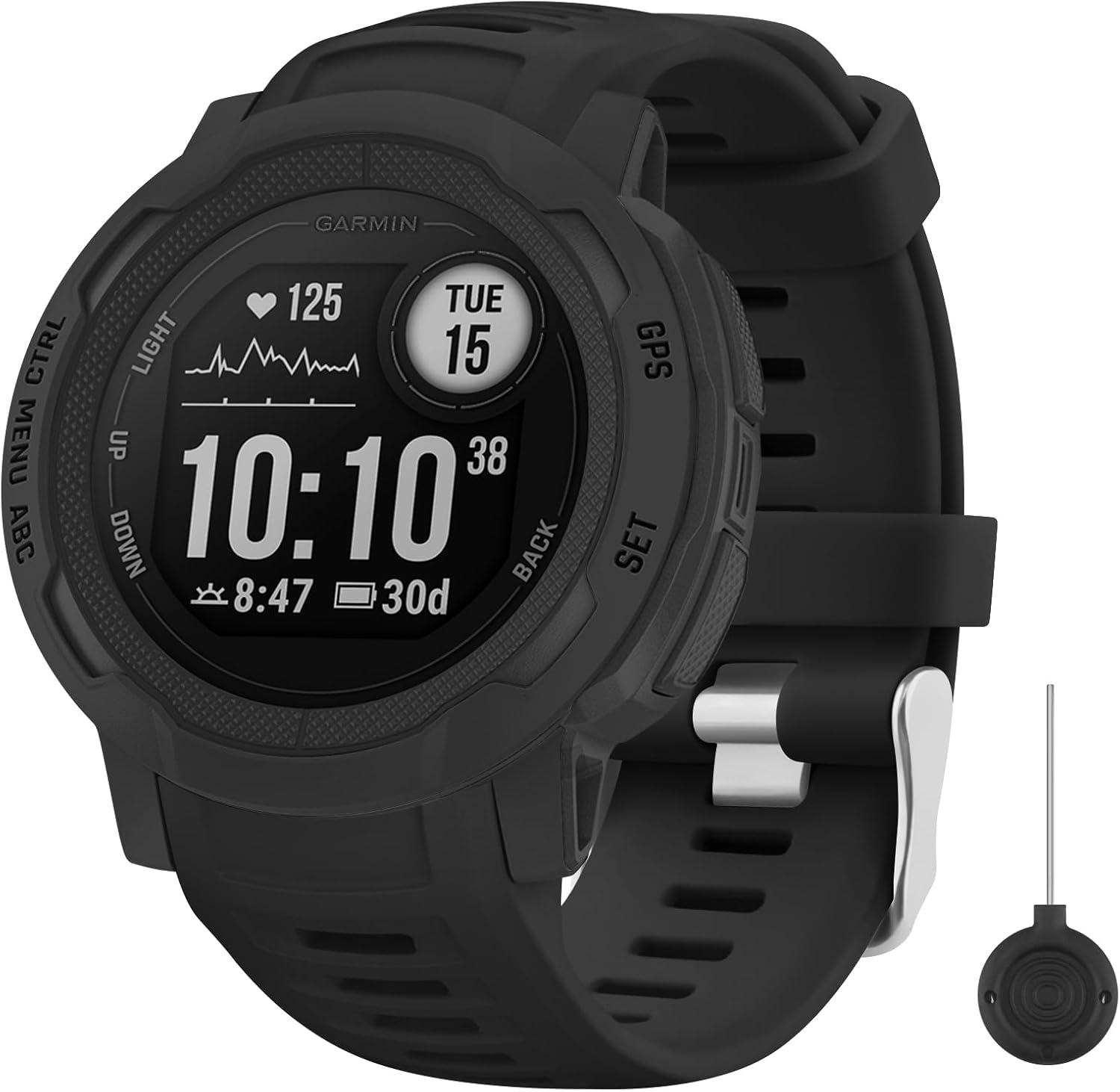 Leonids Sport Bands for Garmin Instinct/Instinct 2 Watch Bands, Soft Silicone Replacement Straps for Garmin Instinct Tide/Tractical Band