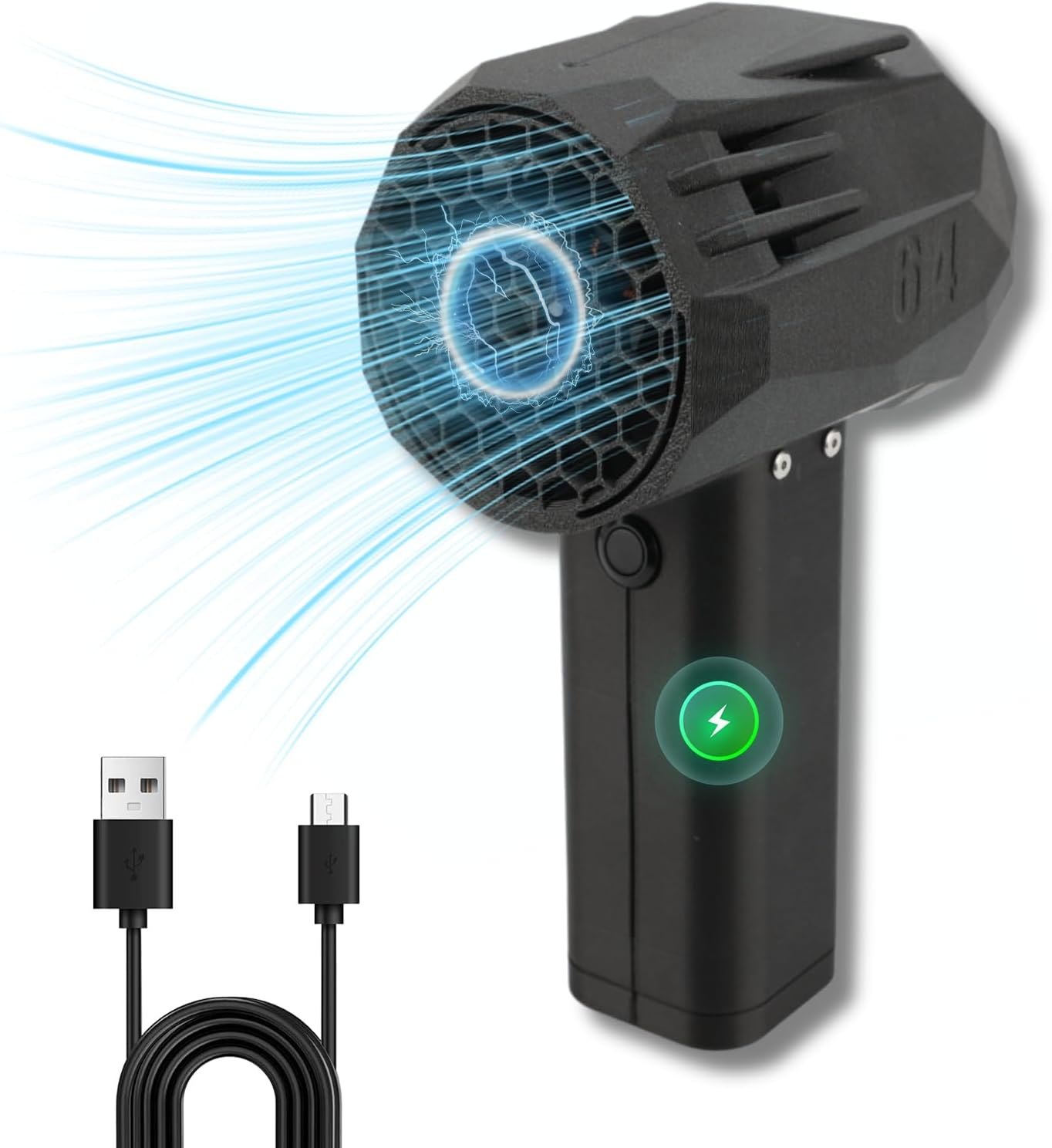 Bewinner Compressed Air Duster X64 with Stylish Design - 16000Mah 240Km/H Speed Brushless Motor Mini Jet Dry Blower, 64Mm Ducted Portable Snow Leaf Blower for Travel Camping image number 5