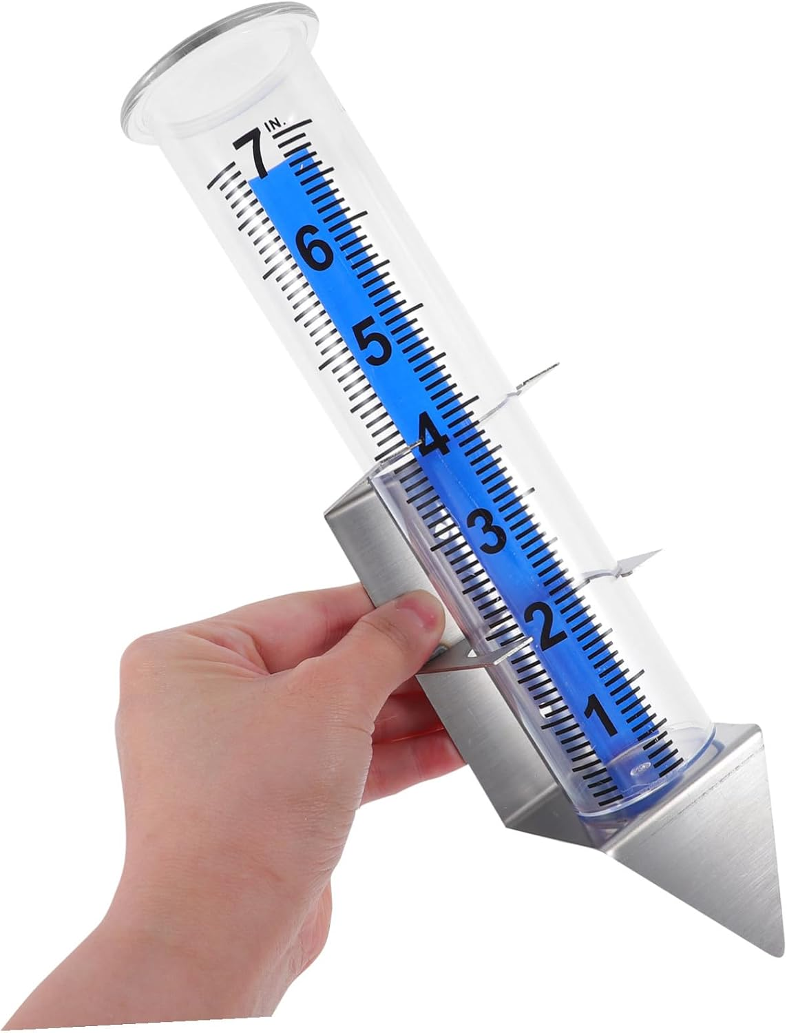 Alasum Outdoor Garden Rain Gauge with Mounting Bracket Large-Scale Rainfall Measuring Device Accurate Moisture Monitor for Lawn and Patio Weather Tracking image number 3