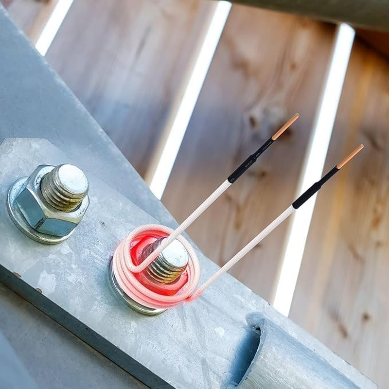 4PCS Induction Heater Coils Kit, 2.5Mm Brass Core Electric Heat Induction Coils, 1200℃ High Temperature for Rusty Nut & Bolt Removal, Gear Bearing Heat Processing, with Storage Box image number 5