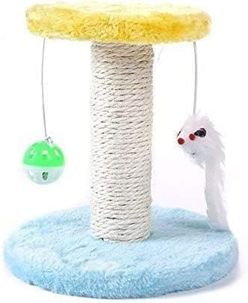 Cute Plush Cat Cat Hammock Climb Shelf Pet Play Toy Scratching Double Hanging Ball Post Climbing Frame Cat Furniture Cat Bed