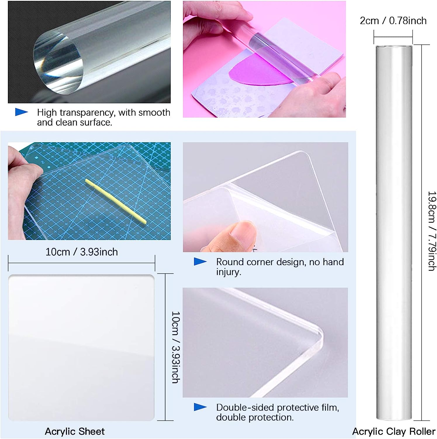 Glarks 28Pcs Carving Modeling Clay Sculpting Tools Set Including Plastic Modeling Tools, Dual-End Dotting Clay Tools, Ball Stylus, Silicone Tip Pens and Sculpture Knives for Embossing Art, Coloring image number 3