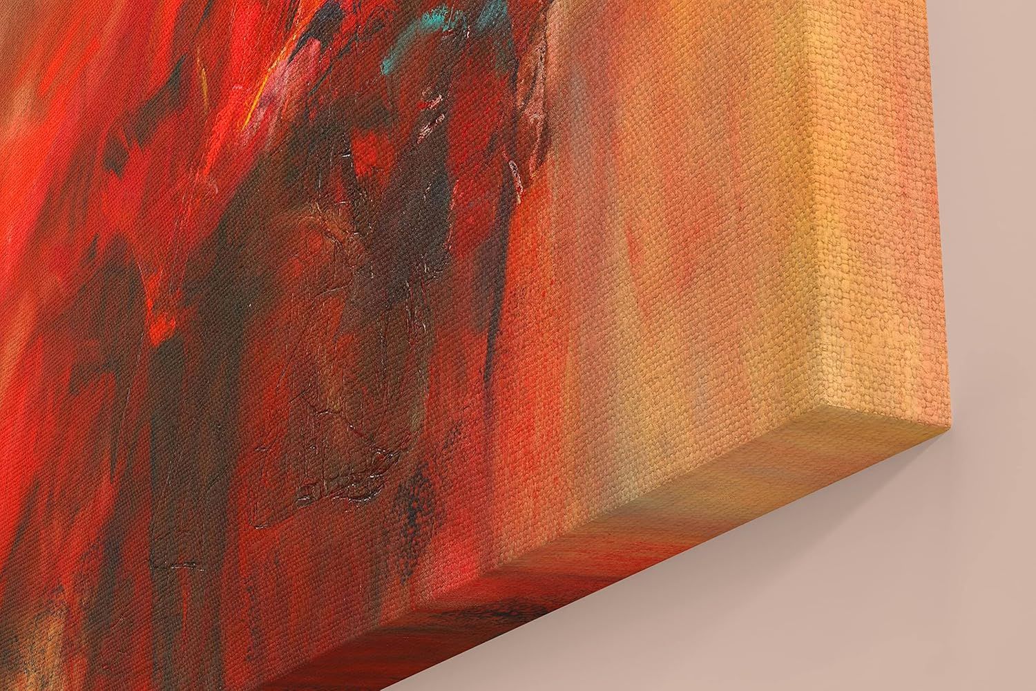 P&L ART. Dancing Lady Oil Paintings on Canvas 24X36 Inch Wall Artwork for Living Room Bedroom Home Decorations Wall Decor Red Girl Dancer Artwork Ready to Hang -Style A image number 3