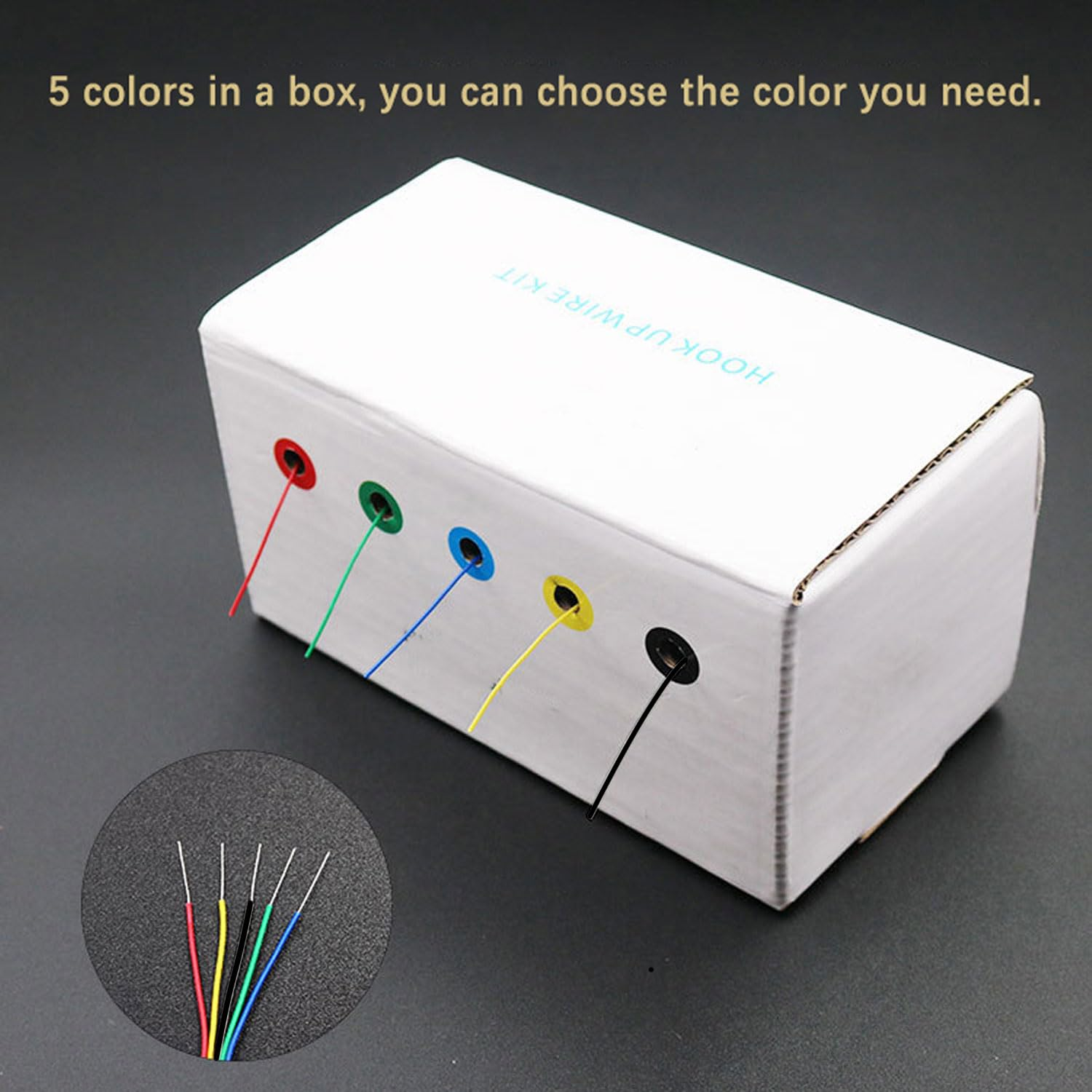 30AWG Flexible Tin Plated One Core Copper Wire Test Cable DIY Electrical with Silicone Surface Highly Stranded for Hobby Projects image number 2