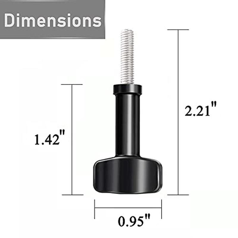 316 Stainless Steel Thumbscrew for Gopro Hero 11/10/9/8/7/6/5，Fire Rock Stainless Steel Screw for Insta360 ONE R and X3 X2-3Packs image number 6