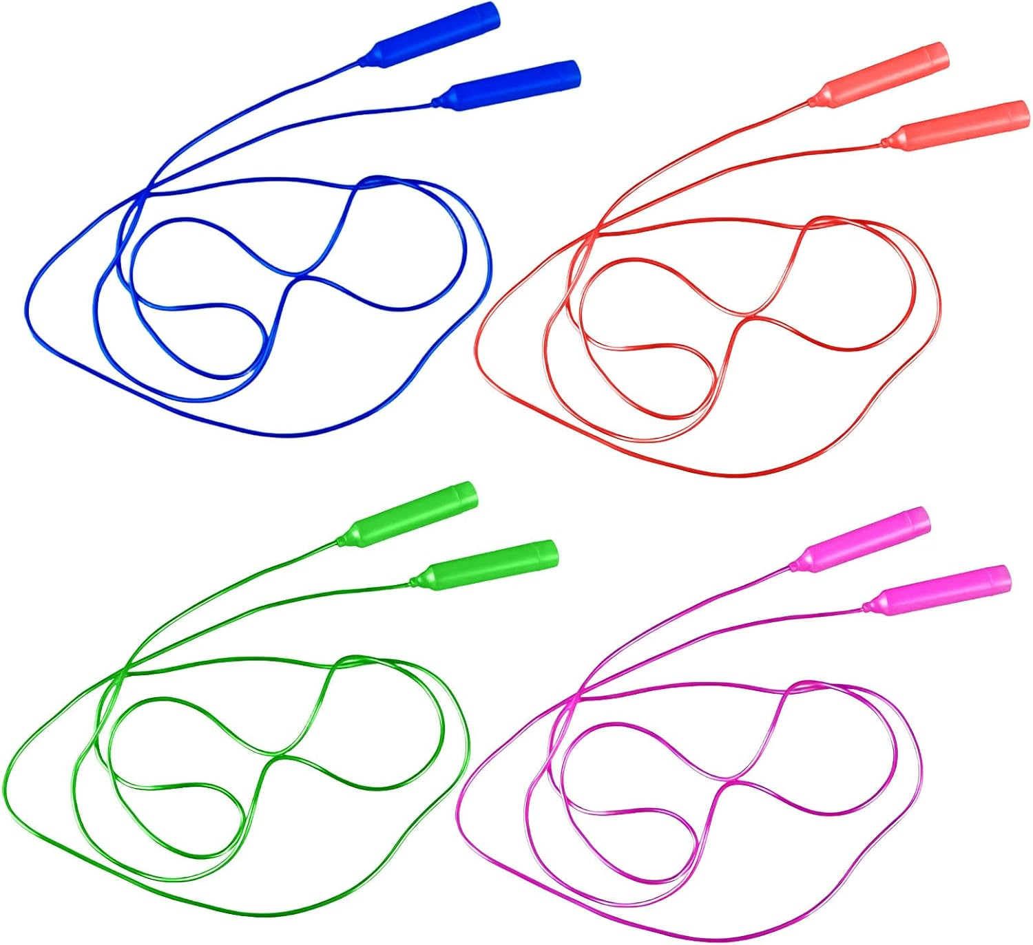4 Pcs Colorful Skipping Rope Kids,Adjustable and Soft Jumping Rope,Skipping Ropes, Suitable for Children, Boys and Girls, Exercise and Fitness, Outdoor Activities, Etc image number 2