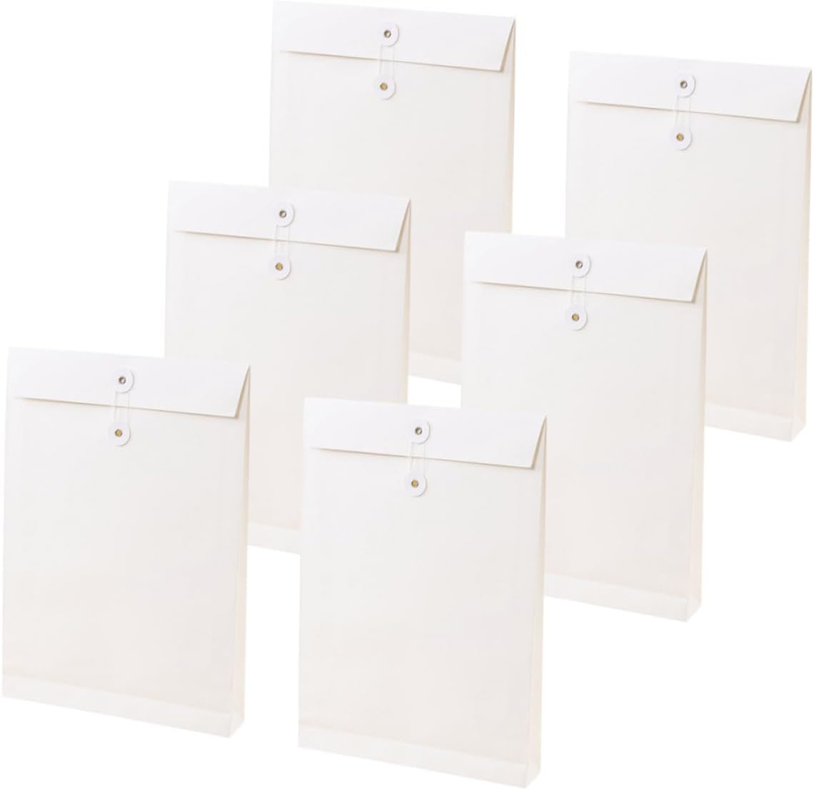 SHOWERORO 6Pcs Wardrobe Storage Packing Bags File Holder Satchel Paper Portfolio Document Carrier Bag Large Capacity for Office School Travel