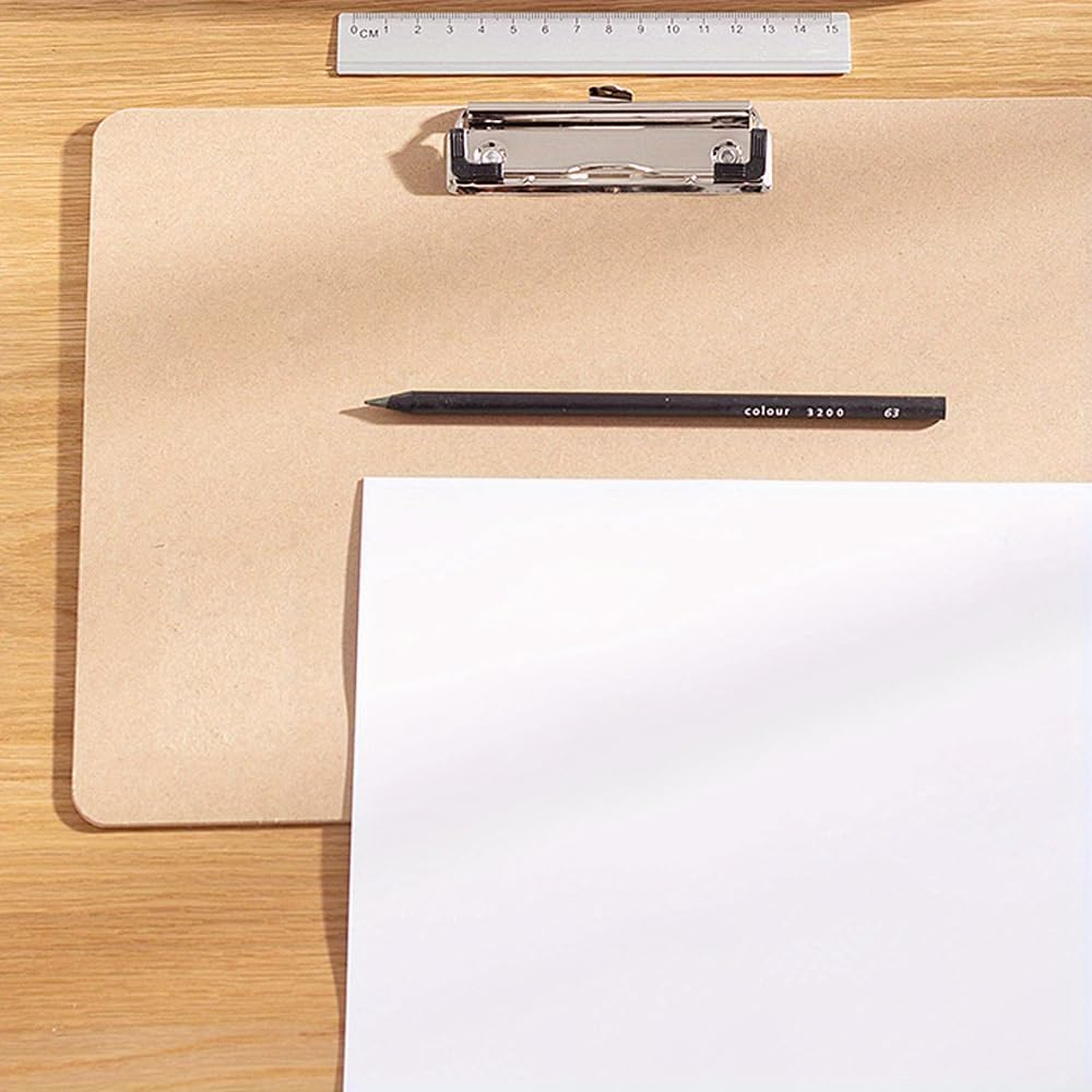 A3(17.5 X 11.5 In, 4 Pack) Basics Hardboard Horizontal Clipboard for Classroom and Office Drawing, Sketching, Drafting, Office for Classroom Studio or Field Environmental Grade Engineering Drawings image number 5