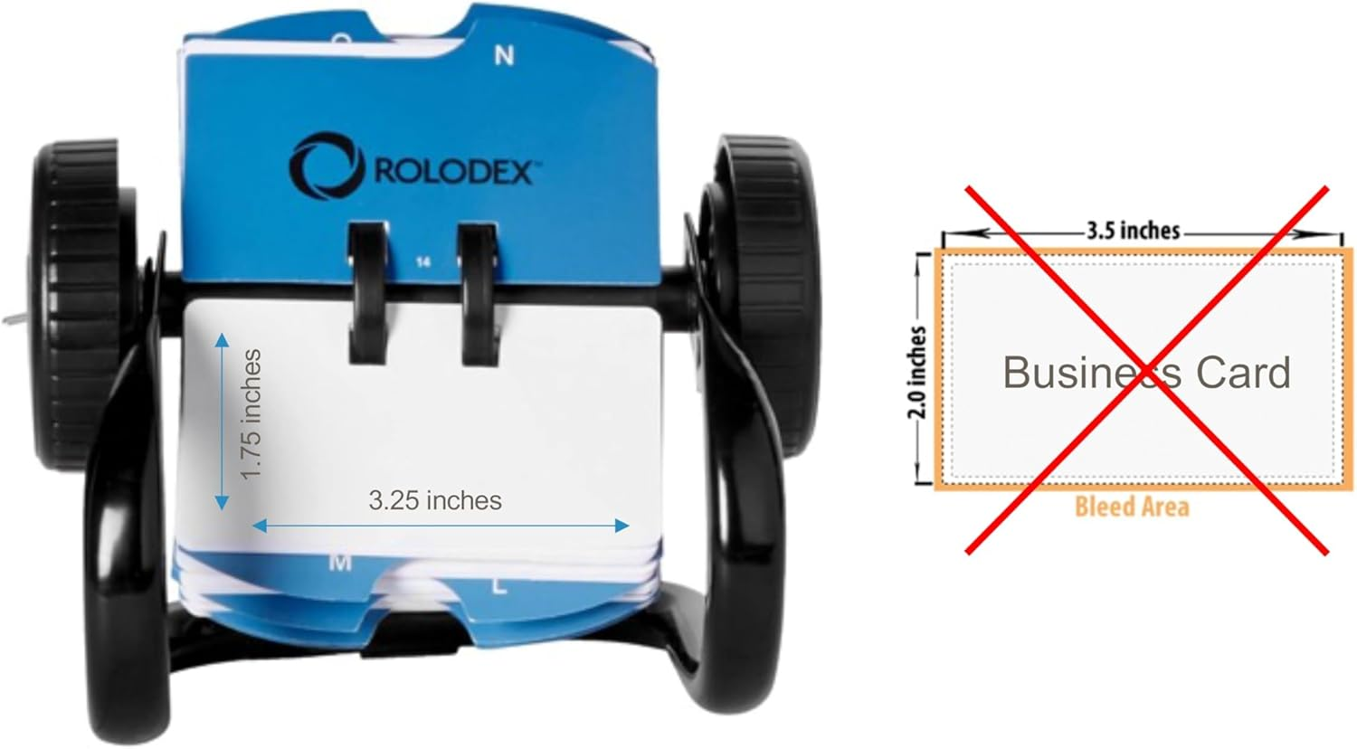 Rolodex&reg; Mini Classic Rotary Card File, 1 3/4" X 3 1/4", 250 Cards, Black image number 3