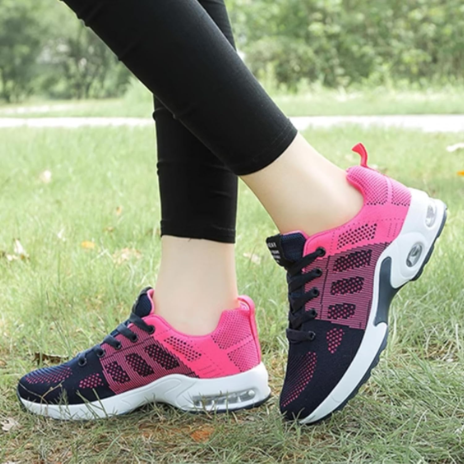 POCHY Women'S Orthopedic Sneakers - Breathable Women Orthopedic Tennis Shoes | Women Casual Orthopedic Walking, Tennis, Running Shoes For, Shopping, Traveling, Sports Hot Pink image number 5