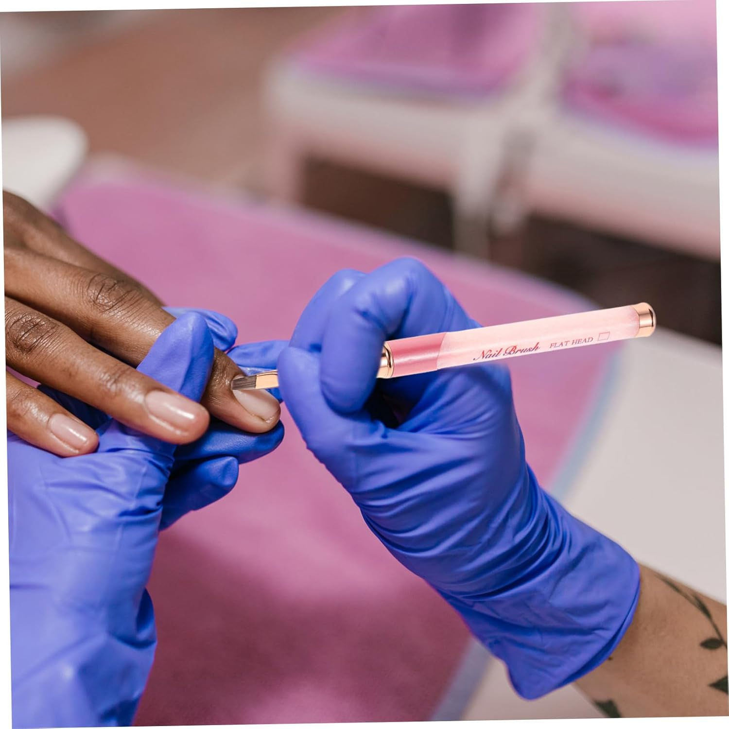 ADOCARN Nail Art Brush Cap Professional Nail Art Tool for Painting Dotting and Cleaning Portable Design for Home and Salon Use and Easy Application image number 5