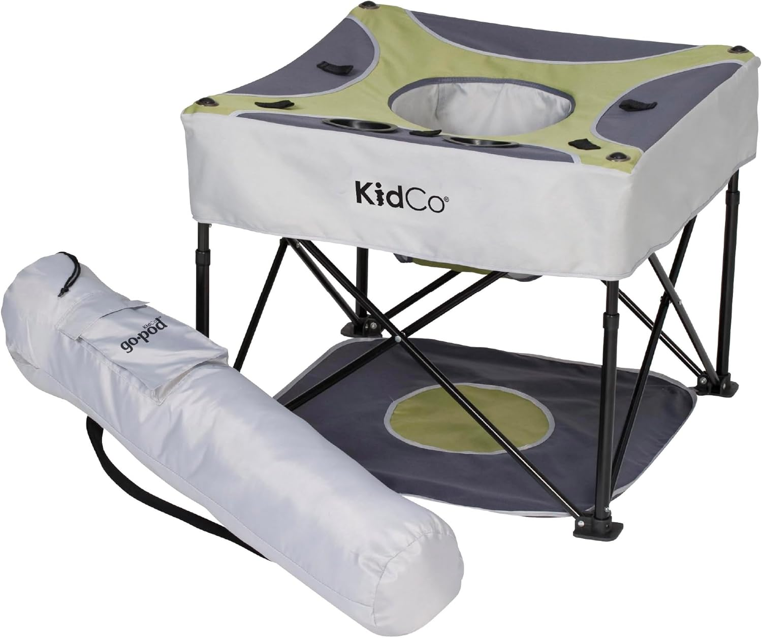 Kidco Gopod Adjustable Height Travel Activity Seat with Cupholder, Pistachio