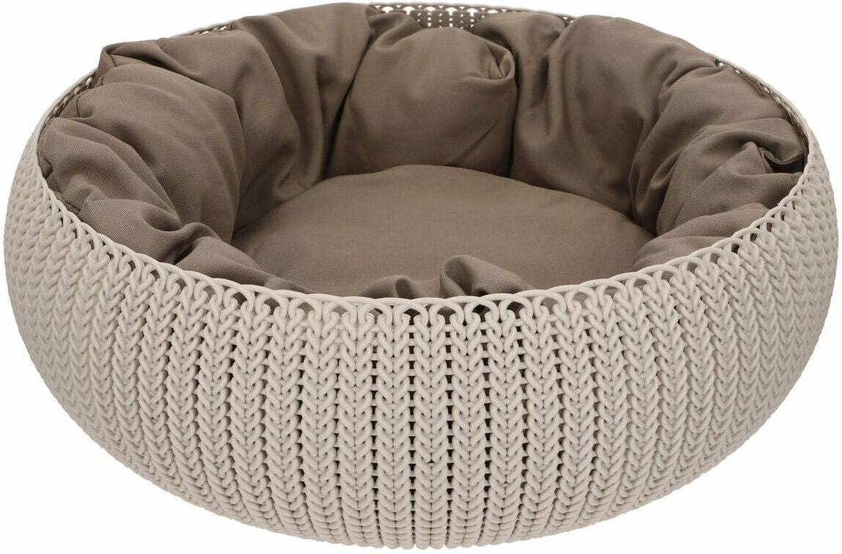 Curver Plastic Bed for Pets,, Plastic, Light Brown, 54 X 54 X Cm image number 5