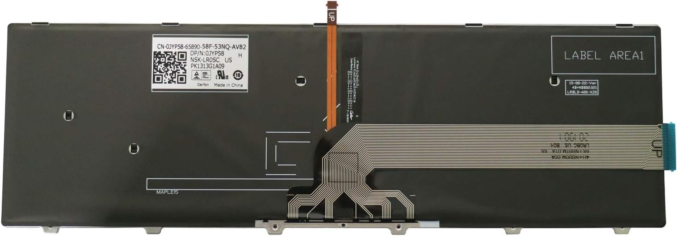 AUTENS Replacement Keyboard for Dell Inspiron 15 5000 5542 5543 5545 5547 5548 5551 5552 5555 5557 5558 5559 5566 5576 5577 Laptop (White Backlight)