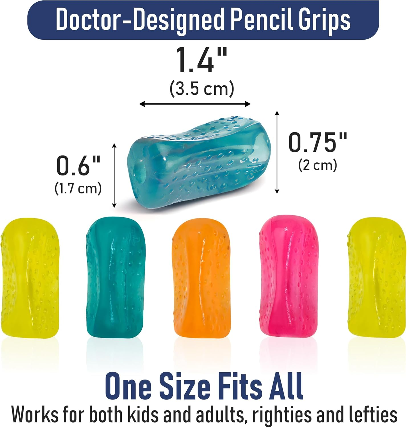 The Pencil Grip Bumpy Grip Ergonomic Writing Aid, 6 per Pack, Neon Colors (TPG-12006) image number 5