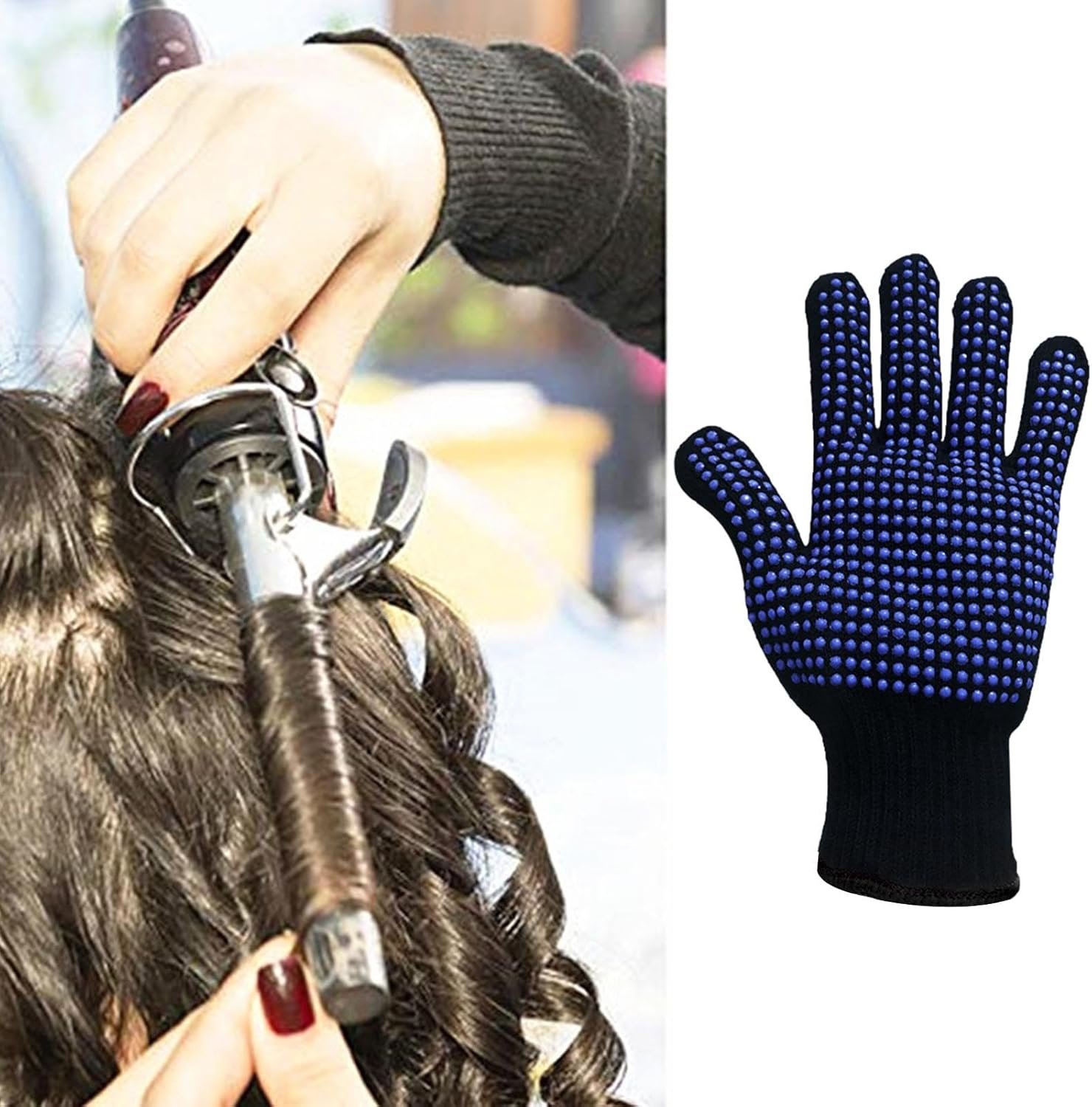 Heat Resistant Hair Iron Gloves - Heat Resistant Cooking Gloves, Heat Protection Gloves | Hair Iron Gloves, Heat Resistant Cooking Gloves image number 5