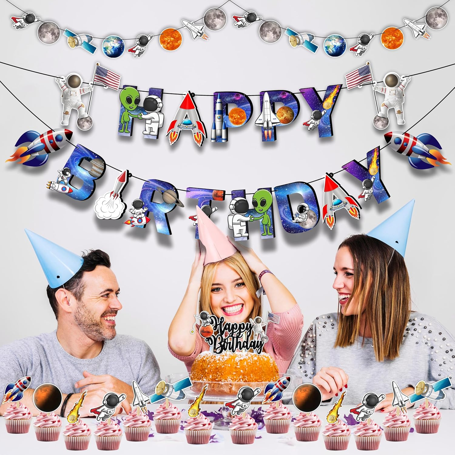 Space Astronaut-Theme Birthday Party Supplies Bring Adventure and Fun to Celebrations. Perfect for Kids&rsquo; Birthdays and Space-Themed Events.