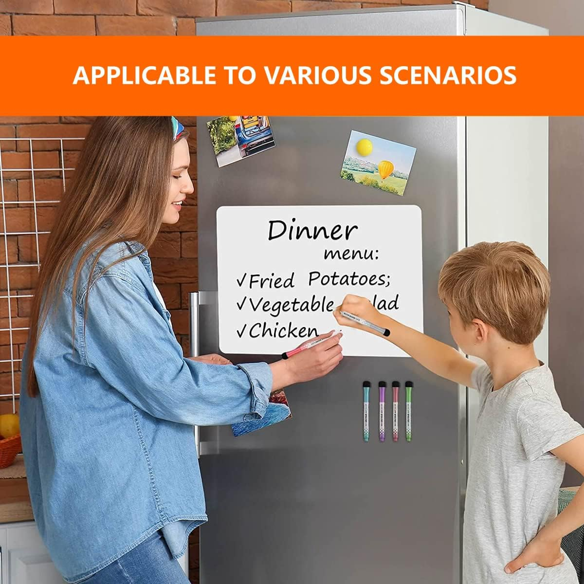 Set of 2 - Blank Car Door Magnet Sticker, Rounded Corners Magnetic Vehicle Sign, Perfect Magnet for Car to DIY Advertise Business and Cover Company Logo, Personalized Magnet Decal, White (18X12 Inch) image number 1