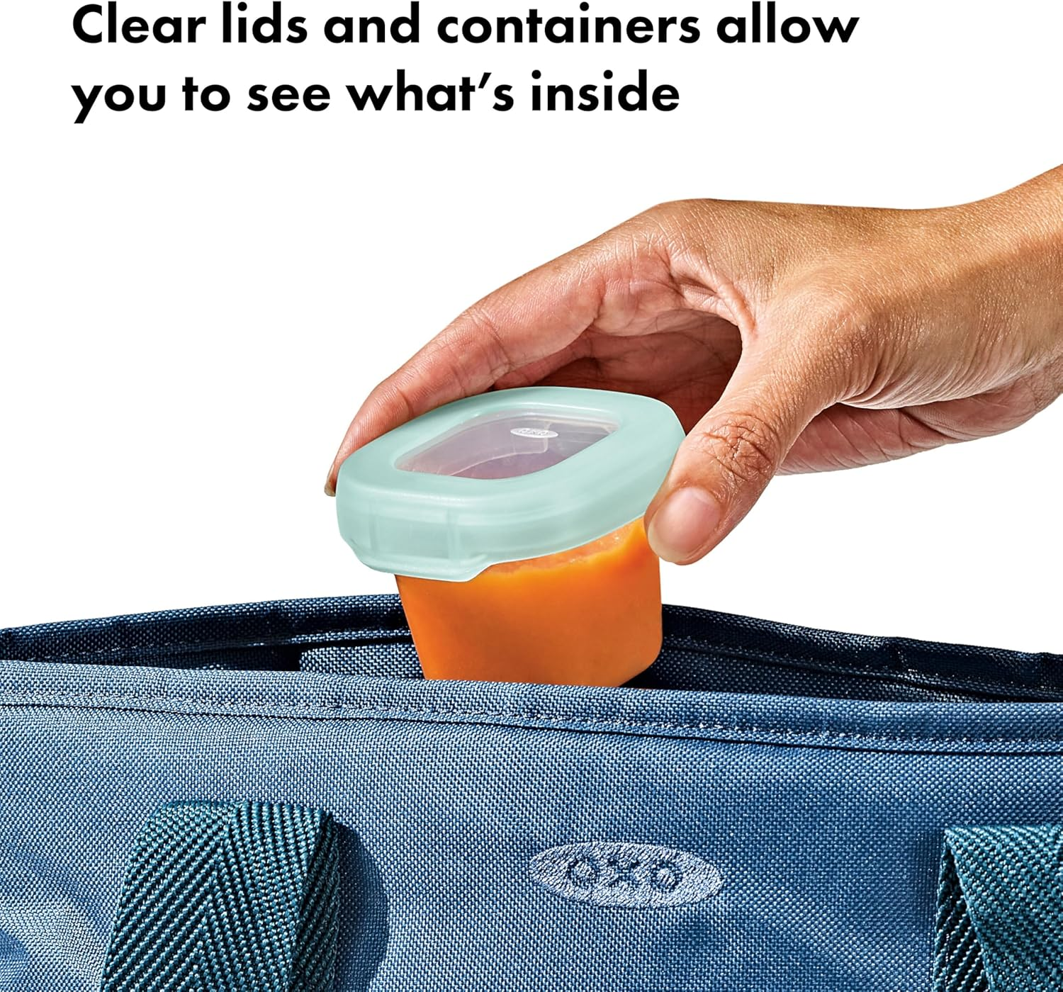 OXO Tot Opal Baby Food Storage Containers, 60Ml - Bpa-Free Baby Freezer Food Containers with Airtight Lids - Stackable Tray for Baby Pur&eacute;e - Weaning & Meal Prep image number 2