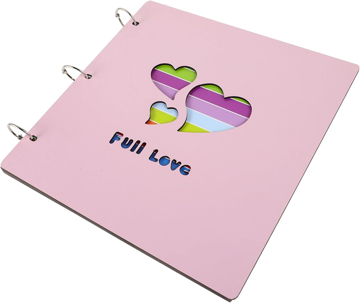 Diy Wood Photo Album Scrapbook for Wedding Birthday Photo Book Adhesive Pages image number 4