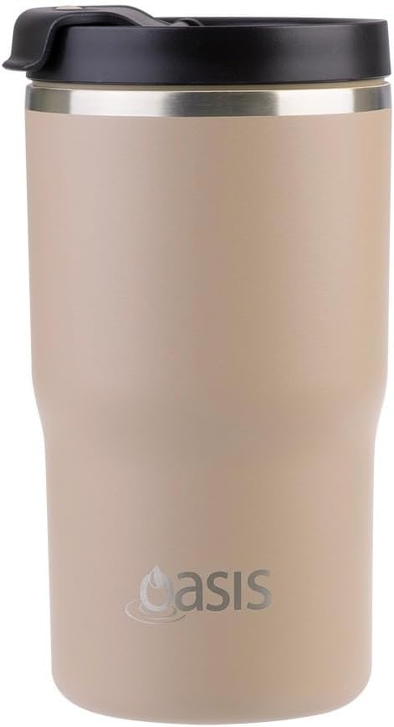 Oasis Ceramic Lined Stainless Steel Double Wall Insulated Travel Mug 480 Ml - Pink Lemonade image number 2