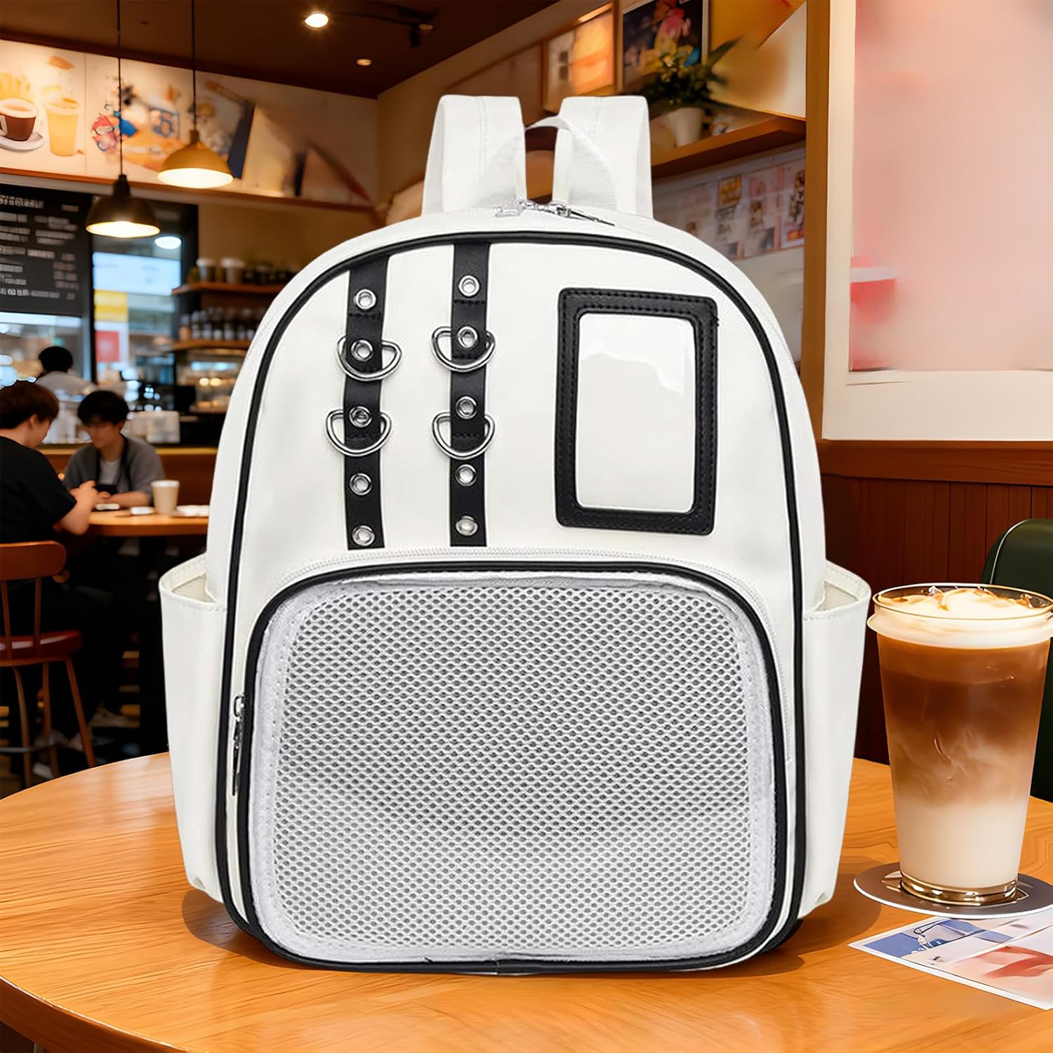 PU Storage Bag | Organizer Purse with Pin Board,Pin Display Bag | for Travel Luggage Hiking Comic Con Work Fitness Everyday Sports Outdoors - Silver image number 3