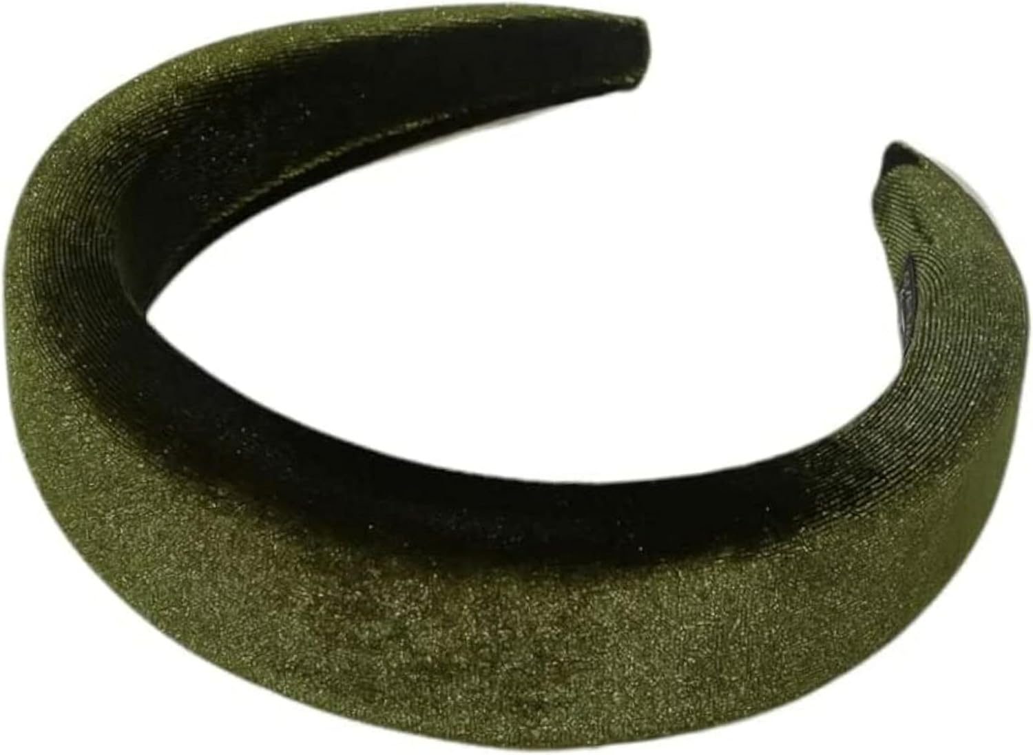 Bottega Della Principessa - Ladies Curved Velvet Headband Alice Band (Underwood Green) image number 2