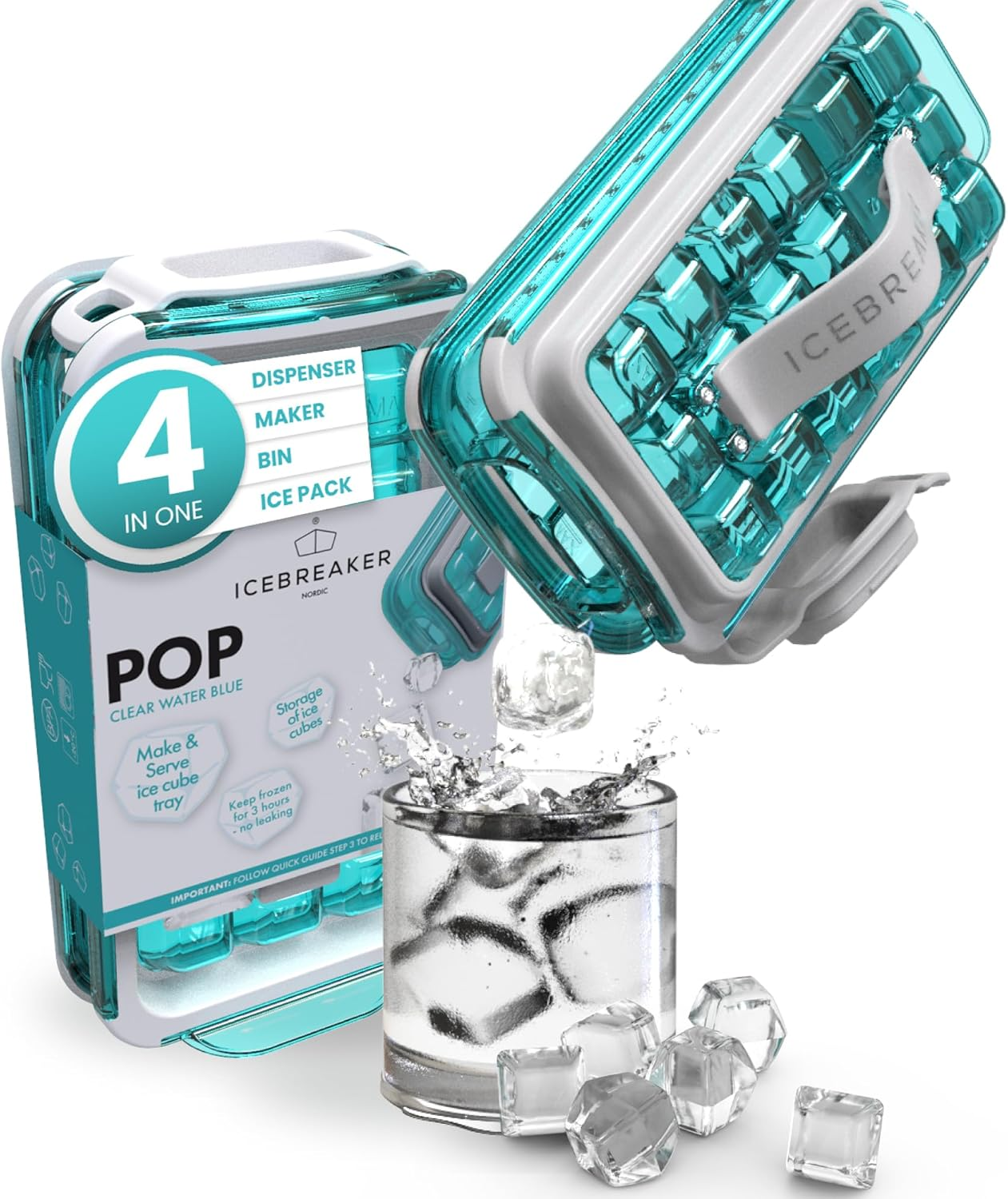 Icebreaker Pop Ice Maker 2.0 - Clear Water Blue