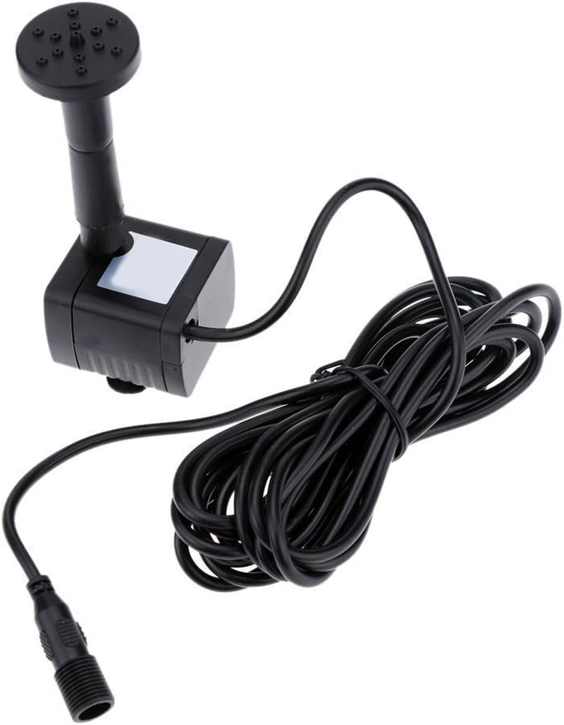 Upgraded Miniature 7V Solar Pump Solar Power Water Pump Garden Fountain Submersible Pump 95 Cm Max Water Height (7V 1.2W) image number 1