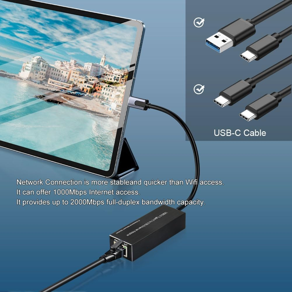 USB-C to SFP Gigabit Ethernet Adapter USB3.0 Type-C to 100/1000Base-X SFP Network Card image number 4