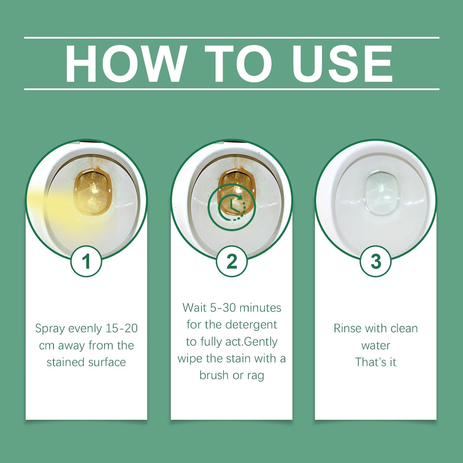 Oxalic Acid Cleaner, Multifunctional Bathroom Stain Remover, Gentle Formula, 100Ml, with Powerful Decontamination image number 2