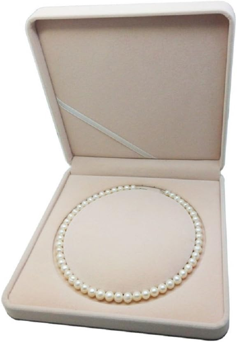 TIKIYOGI Jewelry Set Velvet Box Necklace Earring Ring Necklace Bracelet Gift Display Case Wedding Jewelry Storage Holder (Red)