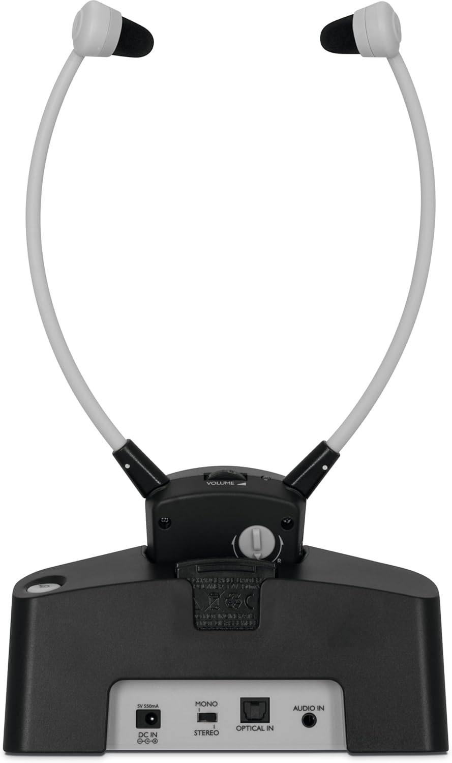 Technisat STEREOMAN ISI 2 (Version 2) - Wireless Stereo Headphones for Tvs and Music Systems with Docking Station, Black image number 5