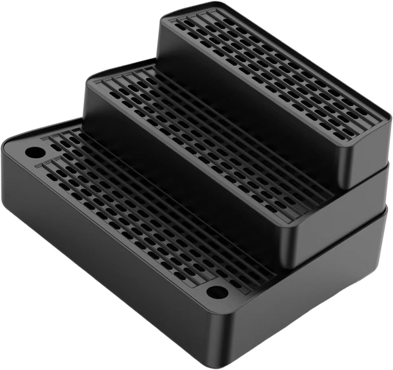 Generic Automatic Cat Litter Ramp, 3-Step Mat, Easy-To-, Washable, Removable Cat Litter Step Footboard, Dark Gray