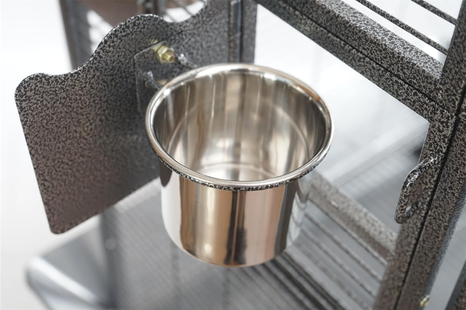 YES4PETS 161 Cm XL Corner Bird Cage Pet Parrot Aviary Perch Castor Wheel image number 5